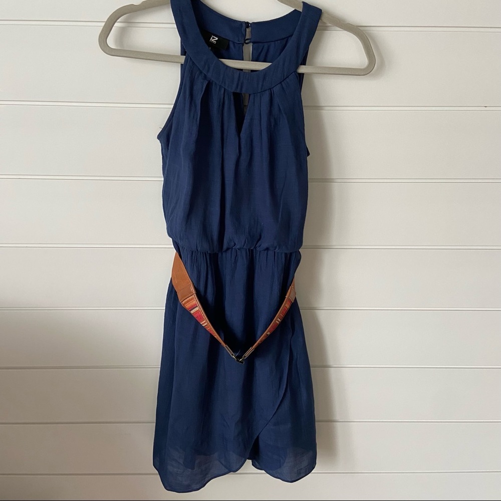Navy Dress with Belt size S